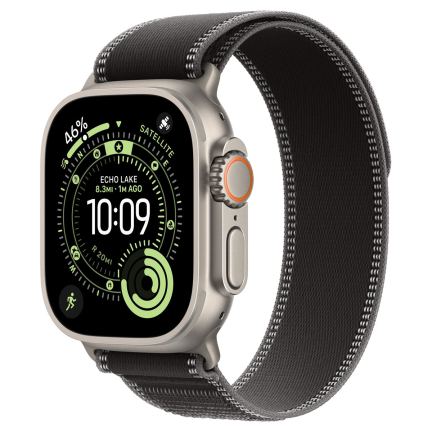 Apple Watch Ultra 3 (2025) 49mm Titanium Case / Black - Charcoal Trail Loop