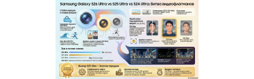 Эволюция камер Samsung. Сравнение видеосъемки Galaxy S26 Ultra, S25 Ultra и S24 Ultra
