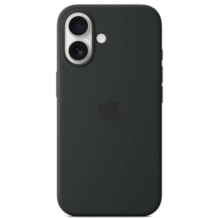 Чехол iPhone 16 Silicone Case 360 Black Black (Черный)
